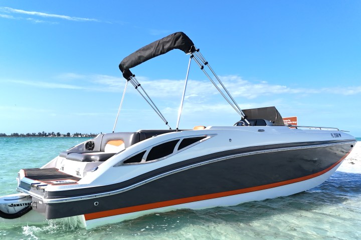 a boat on a body of water