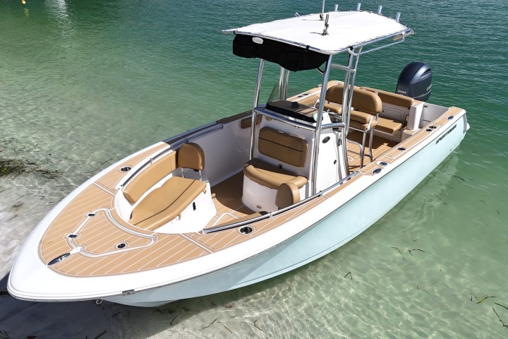 a boat sitting on top of a table